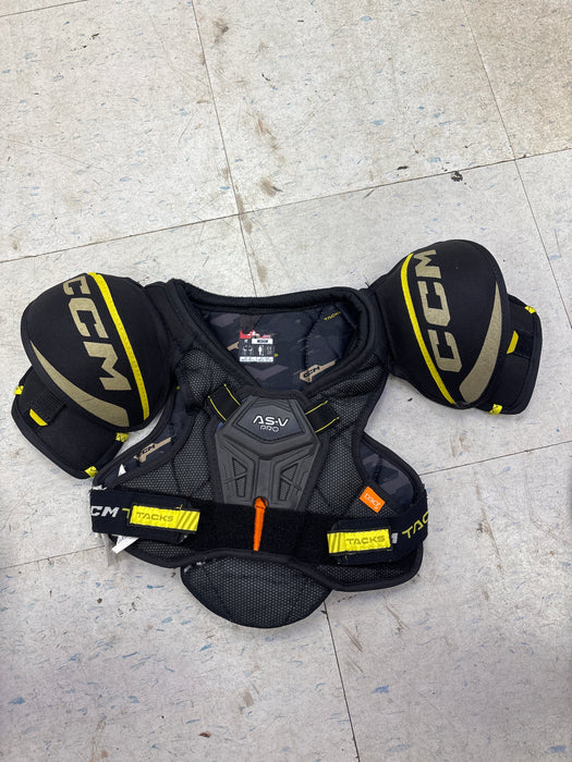 Used CCM Tacks AS-V Pro Youth Medium Shoulder Pads