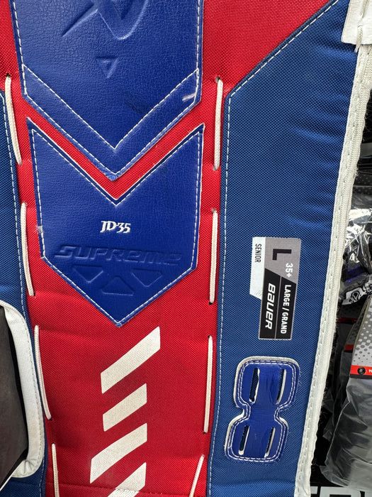 Used Bauer Supreme Shadow Goalie Set Pads Catcher Blocker Senior