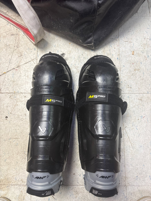 Used Bauer Supreme M5Pro Shin Guards Size 12”