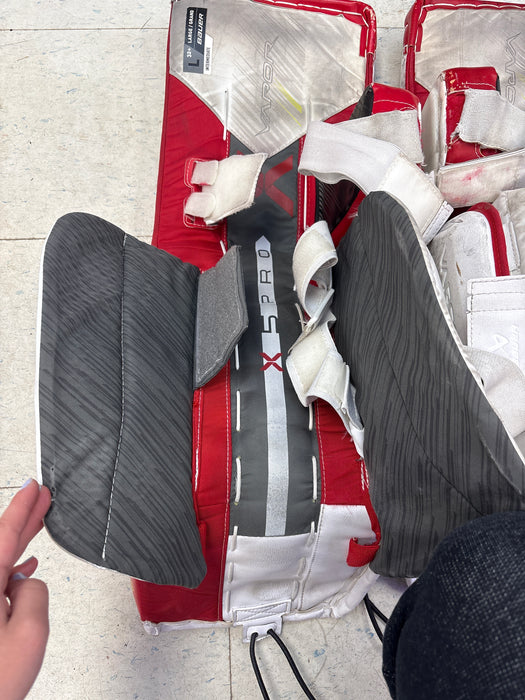 Used Bauer Vapor X5 Pro Intermediate Large Leg Pads
