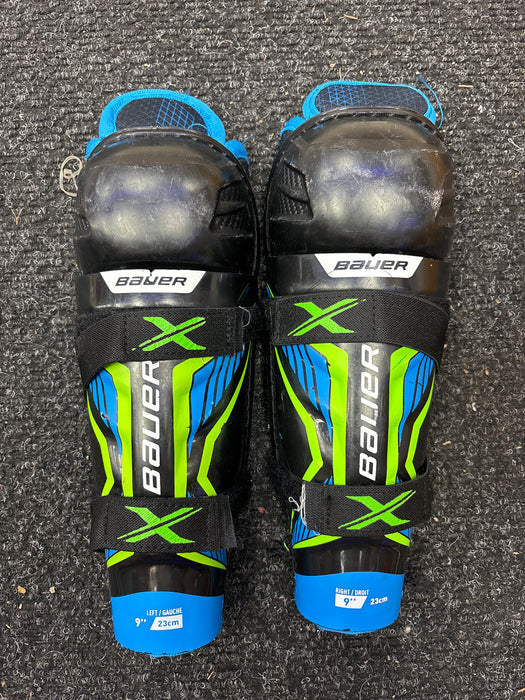 Used Bauer X 9” Youth Shin Guard