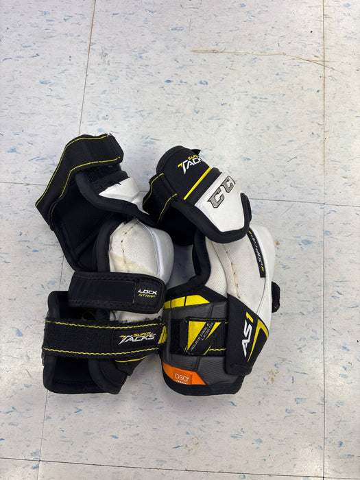 Used CCM Super Tacks AS1 Junior Medium Elbow Pads