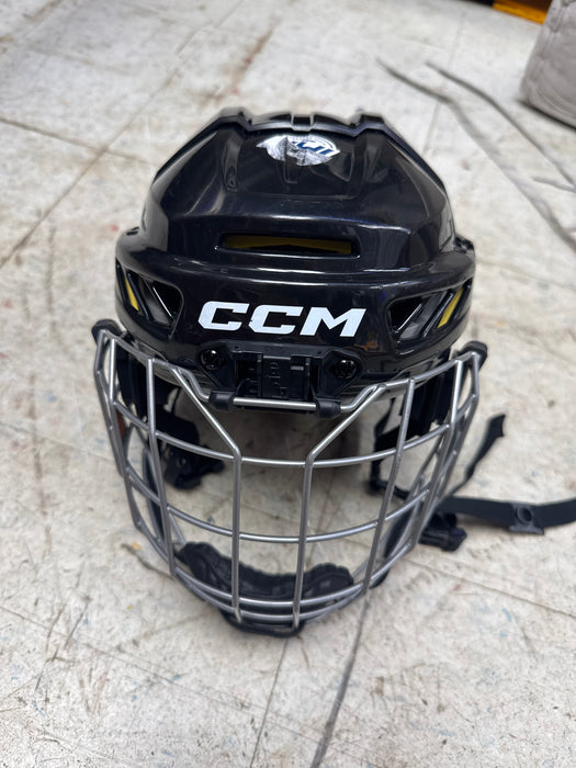 Used CCM Black Helmet and Cage  Youth