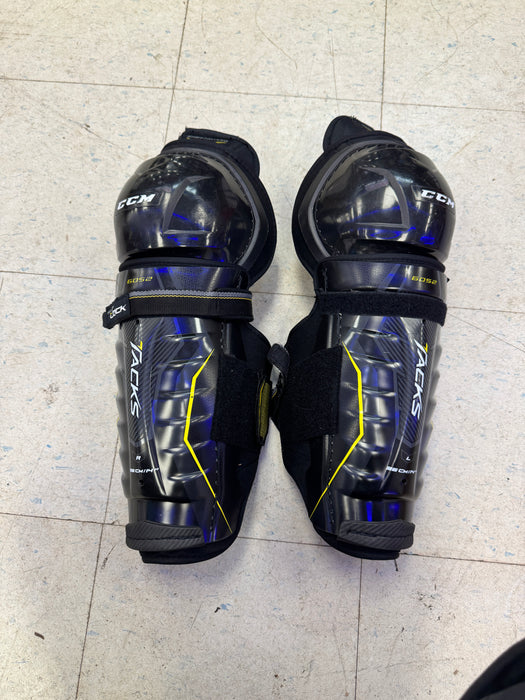Used CCM Tacks 6052 14" Shin Guards