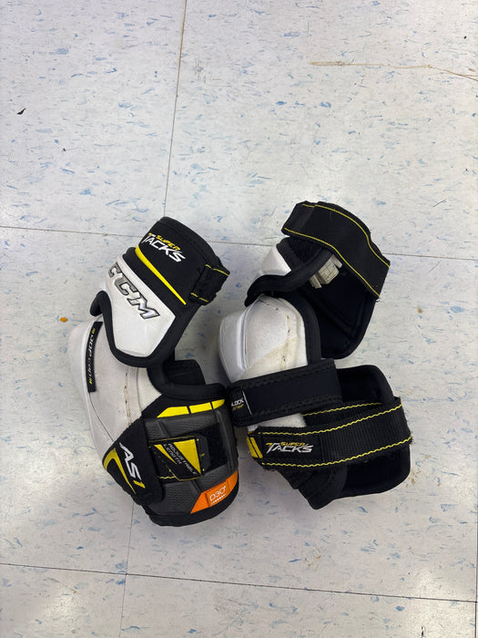 Used CCM Super Tacks AS1 Junior Medium Elbow Pads