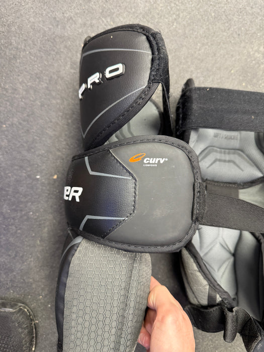 Used Bauer Pro Knee Guards Intermediate