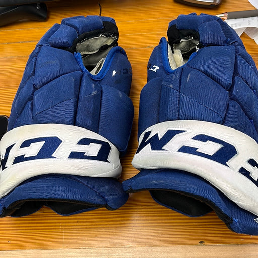 Used CCM Pro Stock 14” Gloves - A.Steeves