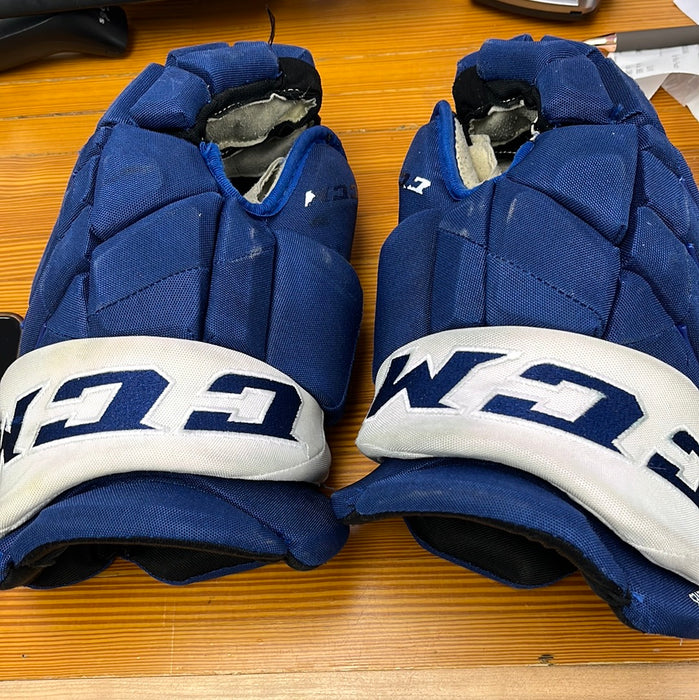 Used CCM Pro Stock 14” Gloves - A.Steeves