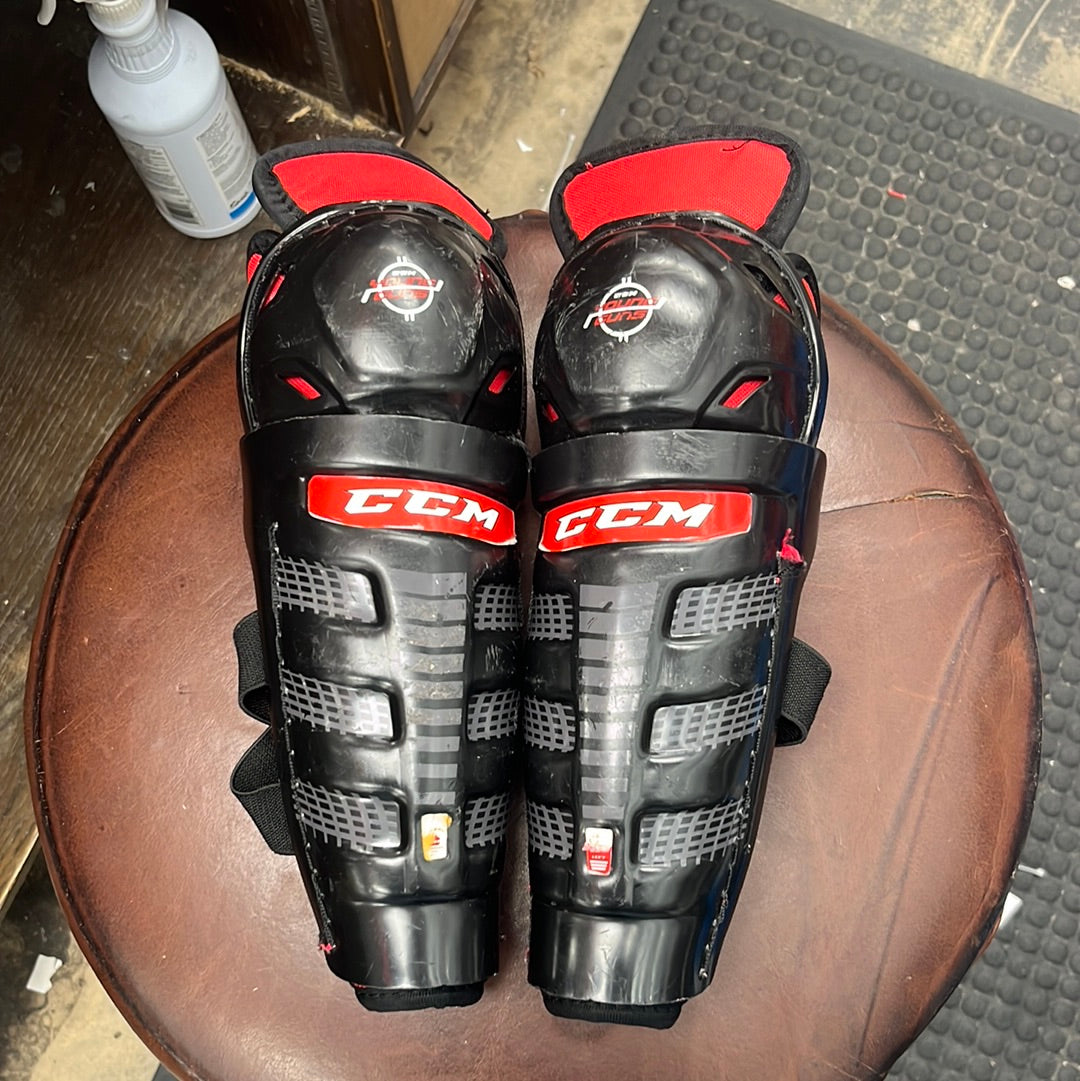 Used CCM Young Guns 9” Youth Shin Pads | Crow's Sports — Crow's Sports ...