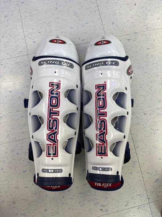 Used Easton Synergy 800 15” Shin Guard