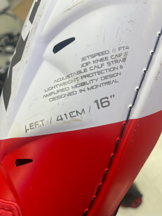 Used CCM JetSpeed FT4 16" Shin Pads