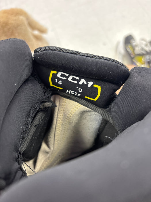 Used CCM 14” ‘Belleville Senators’ Pro Stock Gloves