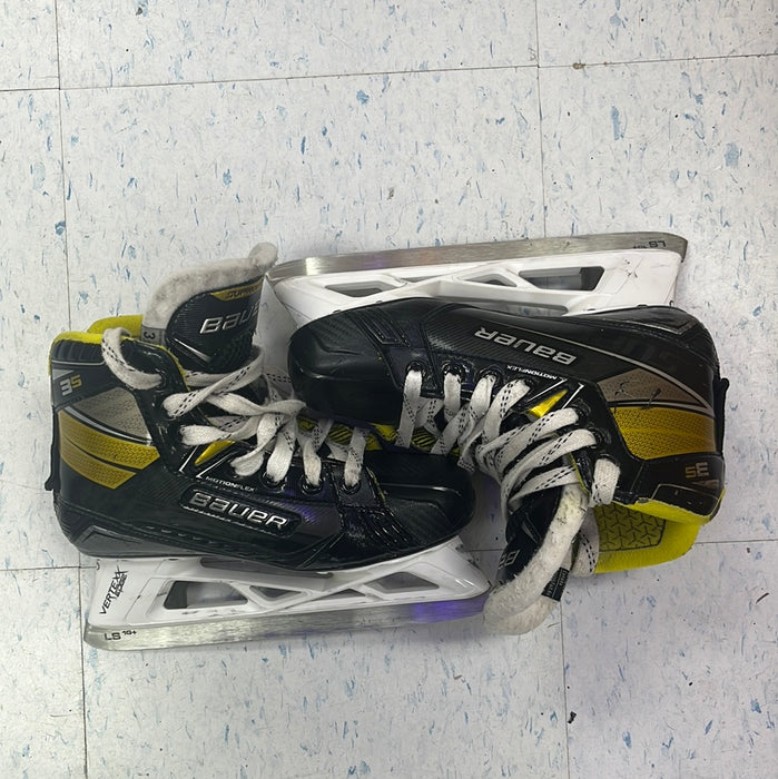 Used Bauer Supreme 3S Size 3.5 Goal Skates