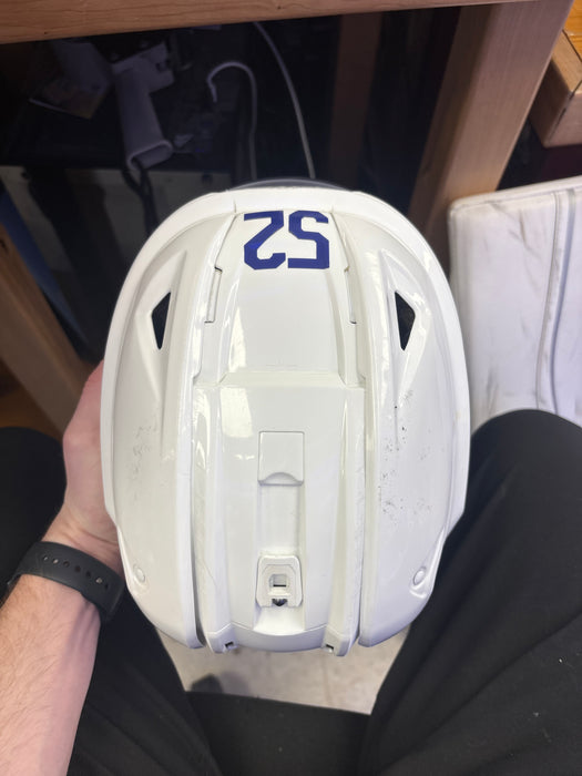 Used Bauer Re-Akt 150 Senior Large #52 Cade Webber Pro Stock Helmet