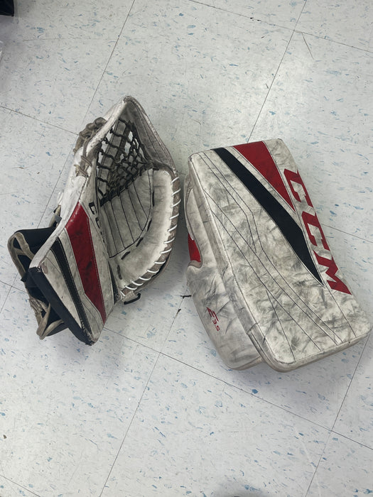 Used CCM EFlex E3.5 Junior Catcher and Blocker Set