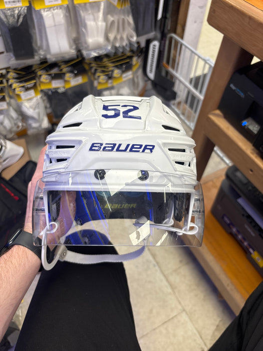 Used Bauer Re-Akt 150 Senior Large #52 Cade Webber Pro Stock Helmet