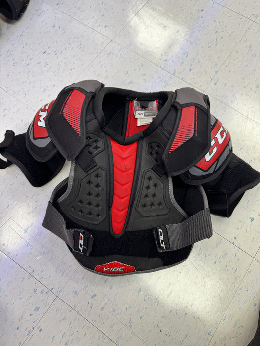 Used CCM QL Vibe Shoulder Pads Senior Small