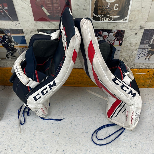 Used CCM Axis 1.5 Junior Goal Pads 28”+1