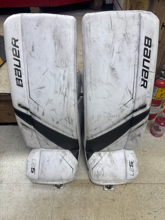 Used Bauer Supreme S27 Goal Leg Pads Size Junior Large