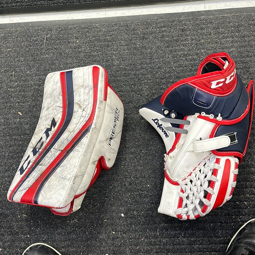 Used CCM Premier R1.5 Junior Catcher Blocker Set