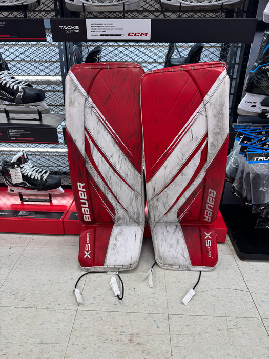 Used Bauer X5 Pro Intermediate Leg Pads Large 32"