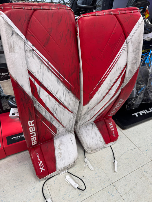 Used Bauer X5 Pro Intermediate Leg Pads Large 32"