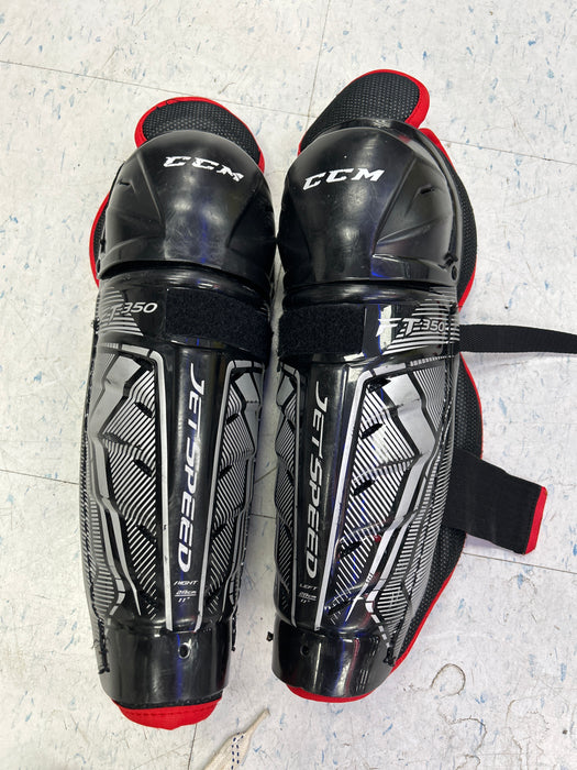 Used CCM JetSpeed FT350 Junior Shin Guards