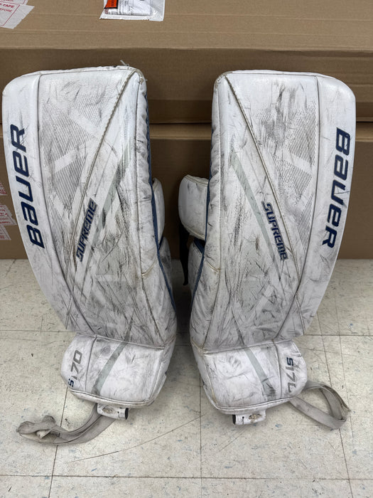 Used Bauer Supreme S170 Goalie Pads Junior Small