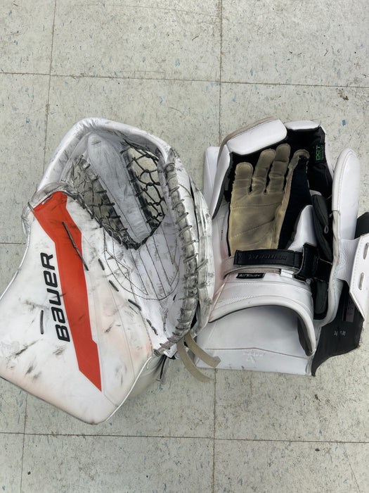 Used Pro Stock Bauer Supreme Shadow Blocker and Catcher Set