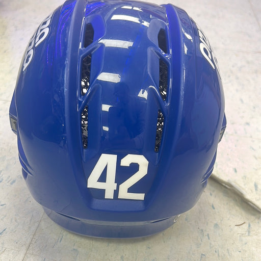 Used CCM Tacks X Toronto Maple Leafs Pro Stock Helmet Senior Small