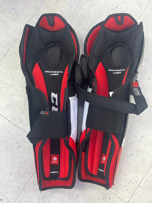 Used CCM JetSpeed FT4 16" Shin Pads