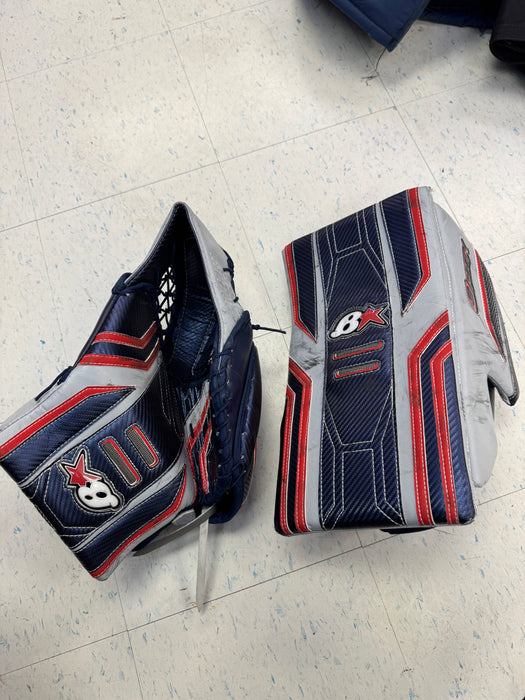 Used Brian’s Optik 3 Pro 35”+1” Goalie Set