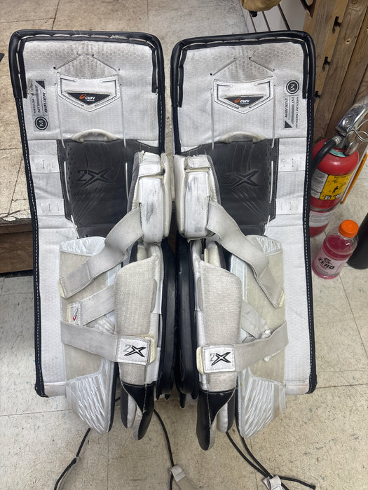 Used Bauer Vapor 2x Goalie Leg Pads Size Intermediate Medium