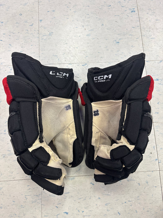 Used CCM HG12 Belleville Senators ‘Andonovski’ 15” Pro Stock Gloves