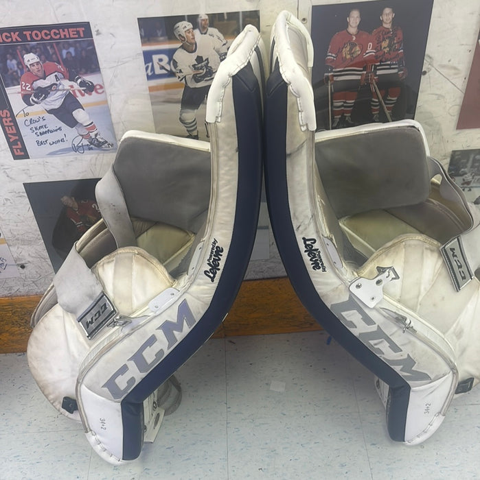 Used CCM Premier 34+2 Goal Pads
