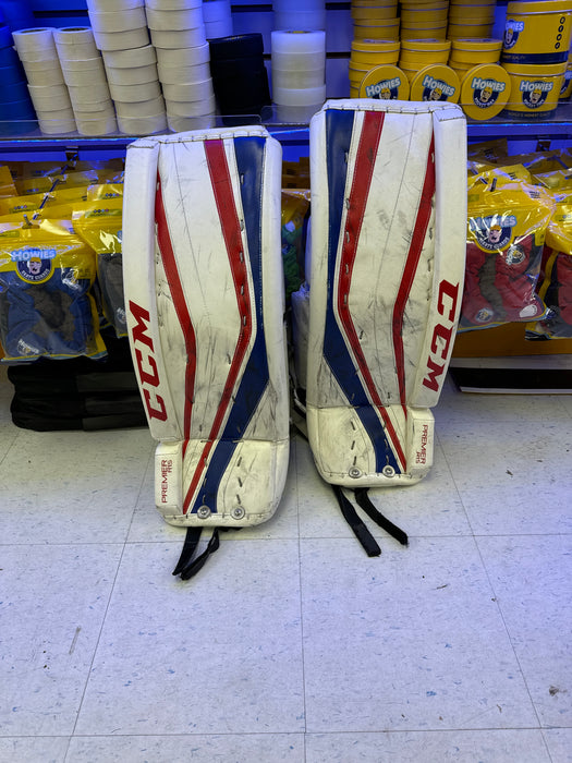 Used CCM Premier R1.5 26+1 Goalie Leg Pads