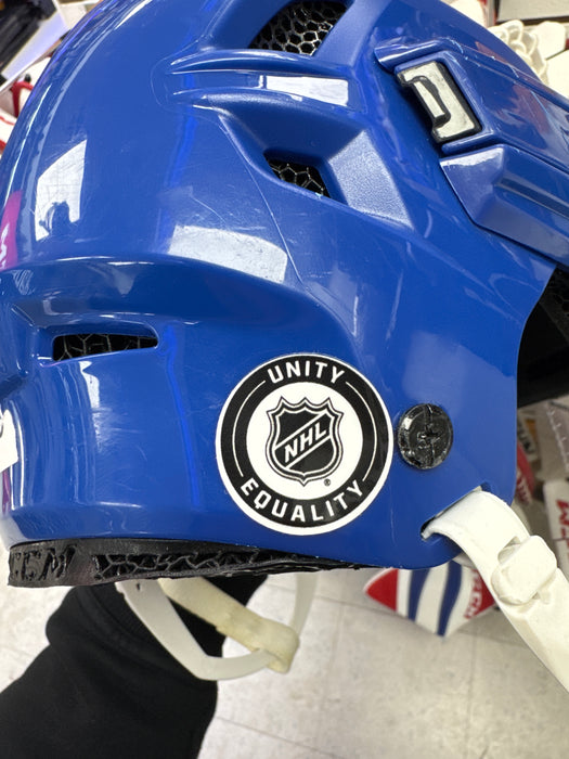 Used CCM Tacks X Senior Medium Pro Stock Player Helmet #8