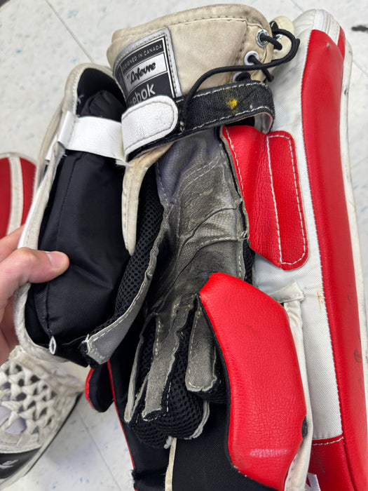 Used Reebok 18k Goalie Catcher Blocker Set