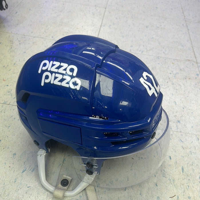 Used CCM Tacks X Toronto Maple Leafs Pro Stock Helmet Senior Small