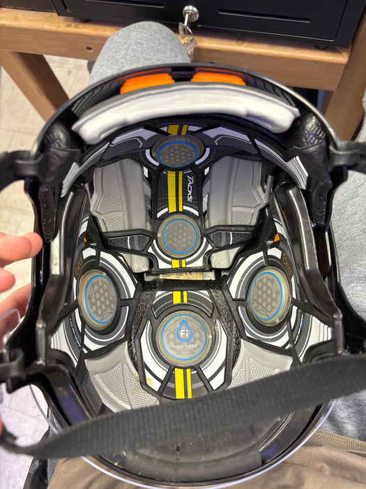 Used CCM Tacks 910 Senior Small William Lagesson Leafs Pro Stock Helmet