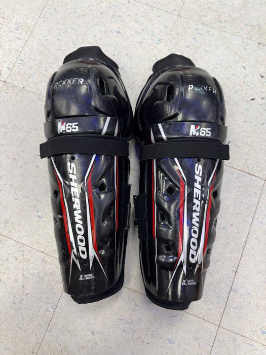 Used Sherwood M65 Shin Guards 14"