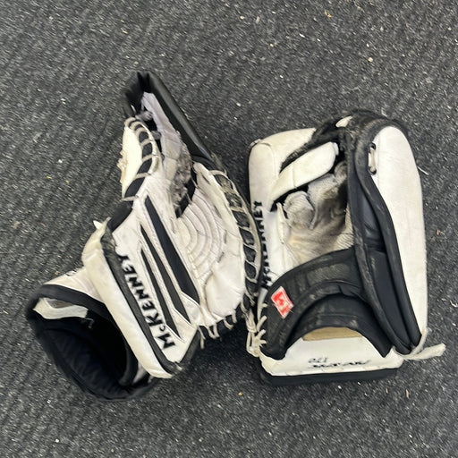 Used McKenney Pro Spec 170 Youth Catcher and Blocker Set