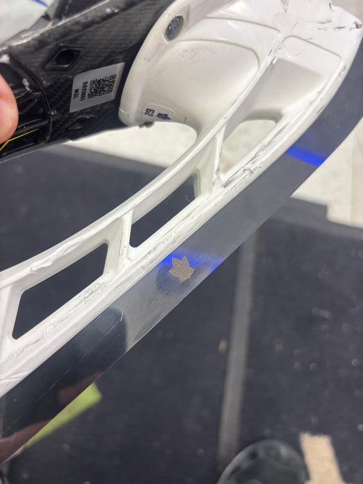 Used Pro Stock AHL Toronto Marlies Bauer Vapor Hyperlite 2 Size 9.5 Skates