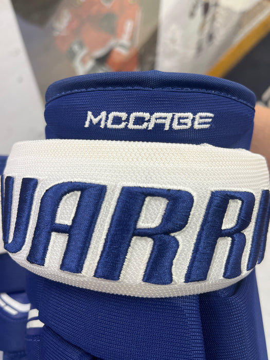 Used Warrior Alpha Maple Leafs Pro Stock - J.McCabe - 13" Gloves