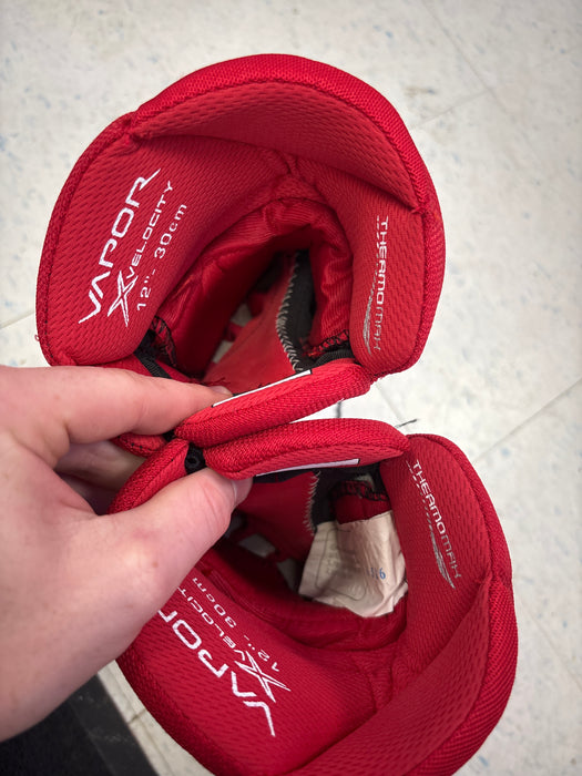 Used Bauer Vapor Velocity 12” Junior Gloves