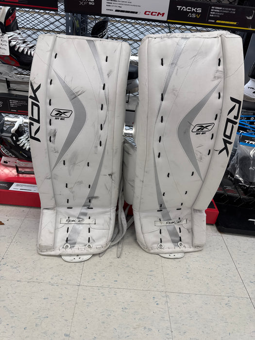 Used Reebok RBK 6K 34” Senior Goalie Leg Pads