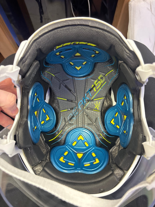 Used Bauer Re-Akt 150 Senior Large #52 Cade Webber Pro Stock Helmet