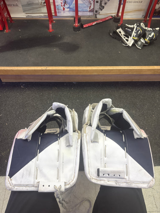 Used Bauer SV-Pro Goalie Leg Pads Size Senior Medium 34+1