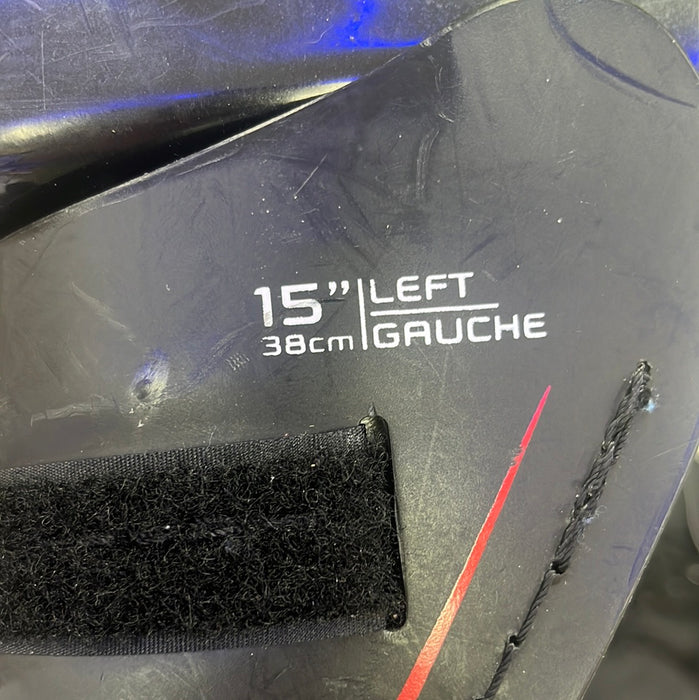 Used Bauer Vapor X60 15" Shin Pads