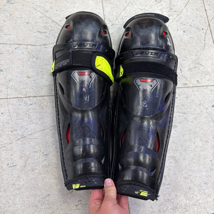 Used Bauer Vapor 3X Junior 12" Shin Guards